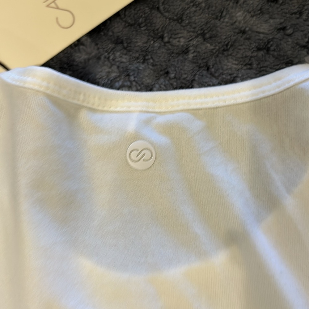 Bundle 2 NWT Calia by Carrie Underwood Lustralux Tank Tops SzS pure white blk - Picture 7 of 11